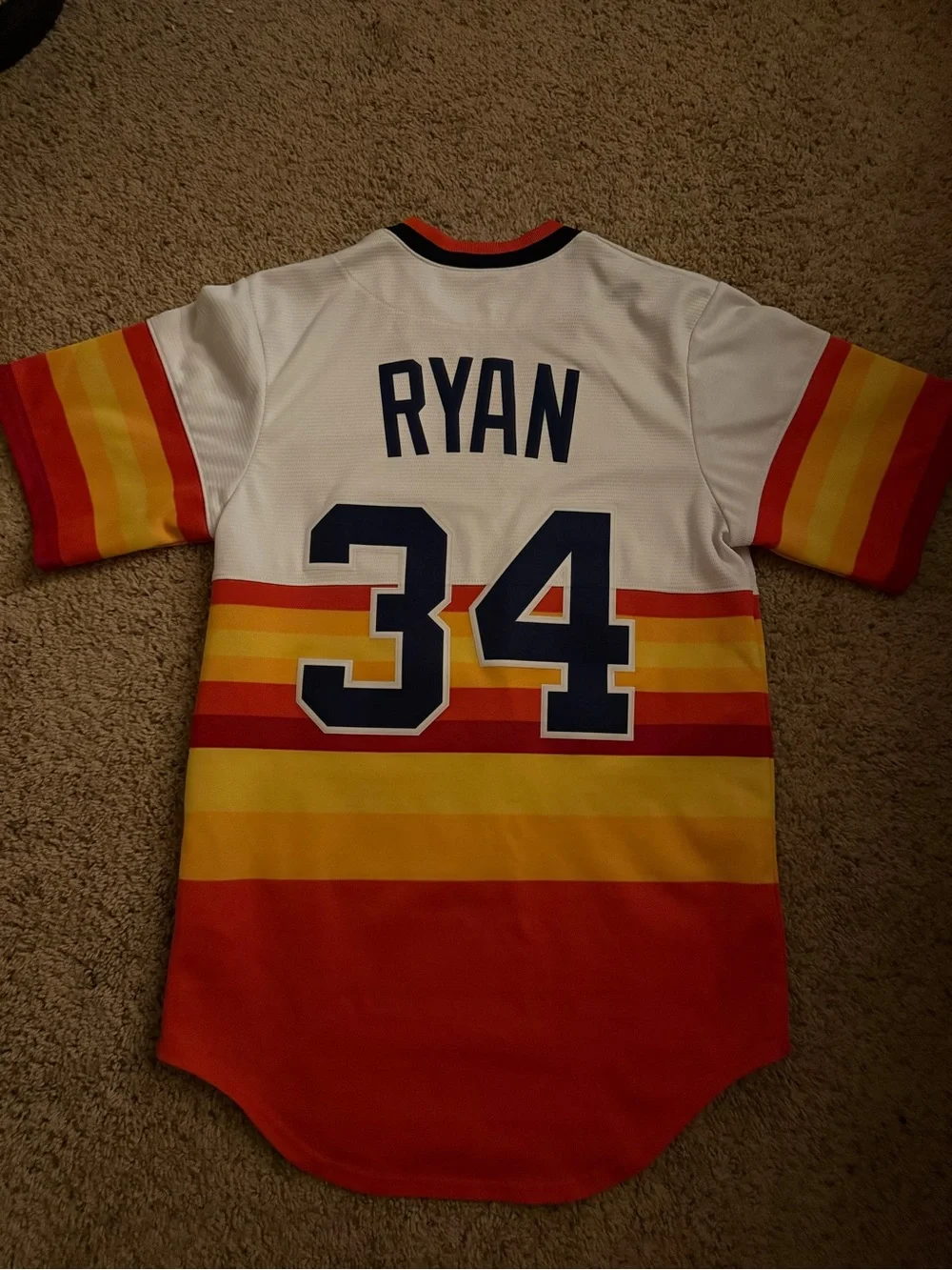 Houston Astros Nolan Ryan Nike Vintage Jersey Men’s Small